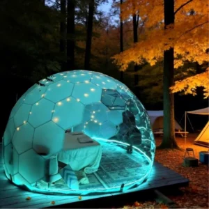 Prefab Modern Geodesic Dome Tent for Resort Hotel Outdoor Camping Polycarbonate Panel Customizable Size Color