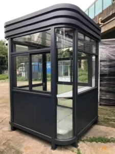 Prefabricated Steel Structure Security Booth Tool Room Kiosk Sentry Box Chinese Design Waterproof Windproof Sun Protection