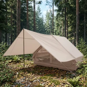 Premium 6.3sq.m 300D Oxford Inflatable Tent Tall Wide Doors Awning Spacious Interior All Season Weather Resistant