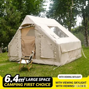 Premium 6.4sqm Inflatable Outdoor Tent Automatic Inflation Waterproof Oxford Fabric Four Season Family Camping Glamping Shelter