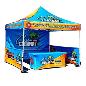 Premium Aluminum Alloy Four-corner Canopy, Telescopic Folding Advertising Tent for Outdoor Exhibitions and Commercial Events