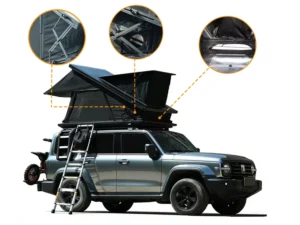 Premium Aluminum Hard Shell Roof Top Tent Four Season Waterproof Automatic Opening Car Camping Tent for SUV & Truck