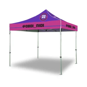 Premium Aluminum Heavy Duty Awning Wind UV Resistant Canopy 10X10 Custom Printed Tent for Promotion Advertising