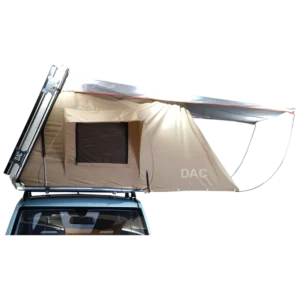 Premium DAC Four Season Waterproof Oxford Roof Top Tent with Porch Easy Carry Portable Design for Car Rooftop Camping