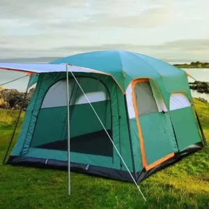 Premium Double-Layer Camping Tent Thickened Sun Protection Waterproof Portable for Family Picnics