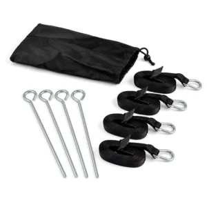 Premium Heavy Duty Steel Stake Camping Tent Wind Rope Kit Provides Stable Ground Support for Event Booths