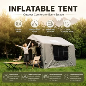 Premium Inflatable Camping Tent Waterproof UV Protection 420d Oxford Inflatable Tent Roof Tent for Family