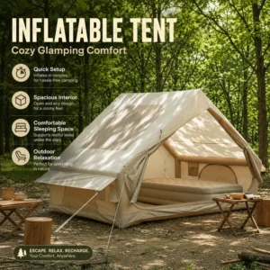 Premium Inflatable House Tent Large Size Thickened Fabric Inflatable Tent Roof Tent Family Camping