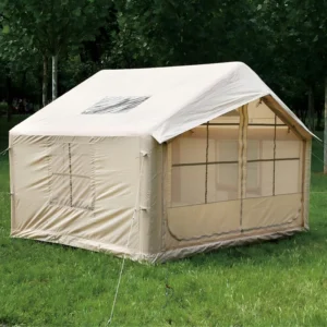 Premium Inflatable Lodge Tent Waterproof Canvas UV Resistant Spacious Comfortable for Middle East Luxury Glamping & Export