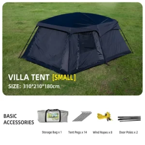 Premium Large Capacity Double Layer Oxford Fabric Camping Tent with Waterproof Design for Outdoor Family Adventure