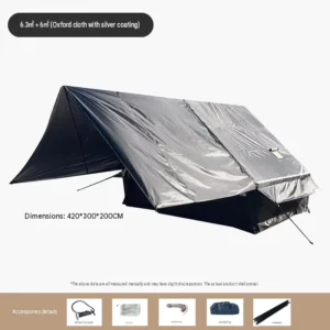 Premium Large Space Waterproof Quick Setup Outdoor Inflatable Camping Tent for Family Travel and Adventure