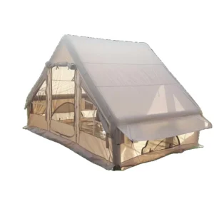 Premium Large Waterproof Inflatable Camping Tent with Double Door 6 Windows Windproof Design for Family Outdoor Camping
