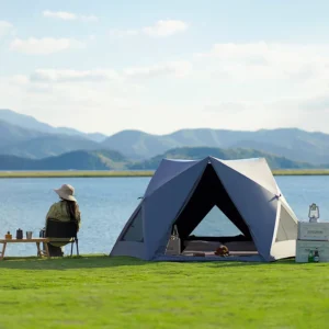 Premium Lightweight Automatic Folding Waterproof Camping Tent with Large Space UV Protection for Family Outdoor Activities