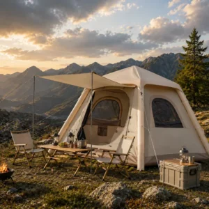 Premium Outdoor Automatic Inflatable Tent Spacious Interior Waterproof UV Resistant Fabric for Family Camping