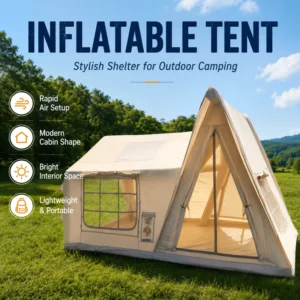 Premium Outdoor Camping Tent UV Protection 420D Oxford 4-8 People Inflatable Roof Tent