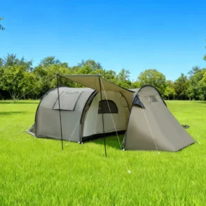 Premium Outdoor Tunnel Tent Portable Foldable Large Capacity Rainproof Camping Shelter