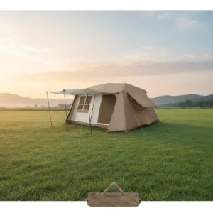 Premium Oxford 2 Room Four Season 5 6 Person Family Camping Tent Large Waterproof Quick Opening Portable Foldable