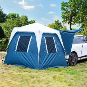 Premium Oxford Cloth Car Tail Tent Double Layer Waterproof Index 3000mm Automatic Quick Opening Four season Yurt style