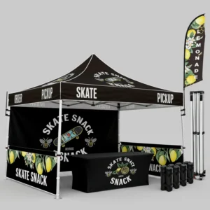 Premium Quality 600D Oxford Fabric Heat Transfer Print Durable Pop up Gazebo Advertising Canopy Outdoor Exhibition Tents