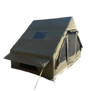 Premium Spacious Waterproof Cotton Canvas Family Camping Tent with Breathable Mesh Windows for Outdoor Adventure Travel