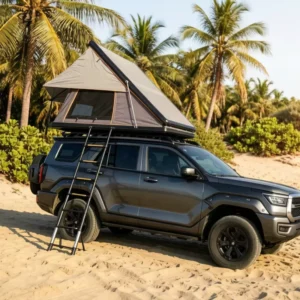 Premium Ultra Thin RTT Light Weight Aluminum Car Roof Top Tent Triangle Hard Shell Car Rooftop Tent Roof Top Tent