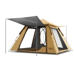 Primitive Waterproof Four Seasons Oxford Cloth Fiberglass Pole Canopy Tent Outdoor Camping Overnight Foldable Portable