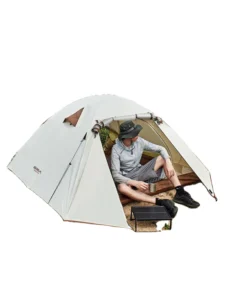 Primitive style Tent Outdoor Camping Featuring 3000mm Waterproof Polyester Fabric Lightweight Design Wind Resistance Aluminum