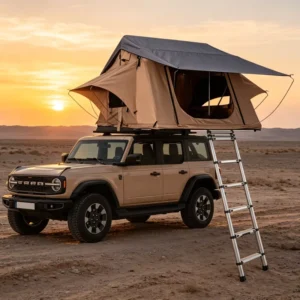Private Label Ultra Thin Rooftop Tent for Car Soft Shell Aluminium Car Rooftop Tent Roof Top Tent Soft Shell RTT