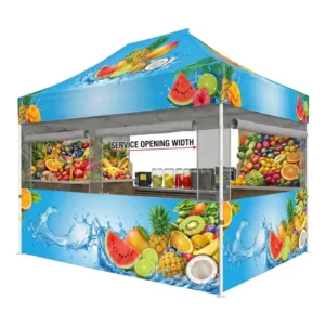 Professional 10x10ft Custom Trade Show Canopy Tent, Heavy Duty 300D Oxford Windproof Gazebo with Aluminum Frame