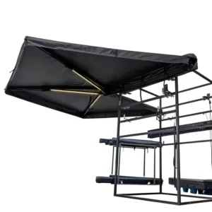 Professional 270 Degree Car Awning with Integrated LED Lights Heavy Duty Waterproof Side Tarp for SUV Camping & BBQ