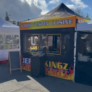 Professional Customized Outdoor Flame Resistant 600D Oxford Fabric Canopy for Food Booth