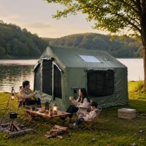 Professional Four Season Waterproof Outdoor House with Breathable Mesh Design and Stable Structure for Family Inflatable Tent