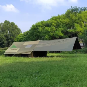 Professional Manufacturer Large Inflatable Camping Tent with Sunshade 12㎡ Oxford Air Tent for Glamping Adventures