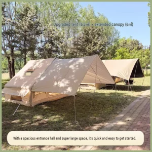 Professional Outdoor Camping Equipment with PVC Air Tube Structure and UV Resistant Fabric for Travel Inflatable Tent