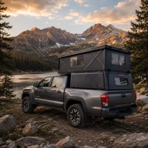 Professional Pickup Truck Camper Popup Canopy Tent System for Off Road Vehicle Pickup Truck Modification