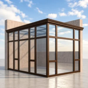 Professional Prefab Four Season Sunroom Glass House Outdoor Aluminum Frame for Garden Patio Room Addition