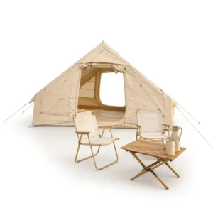 Professional Stormproof Inflatable Tent 6.3sqm Heavy Duty 420D Reinforced Waterproof All weather Khaki 300x210x200cm Glamping