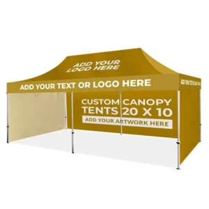 Professional Waterproof 10x20ft Instant Shelter with Custom Logo Printing for Advertising Roadshows Corporate Events Canopy Tent