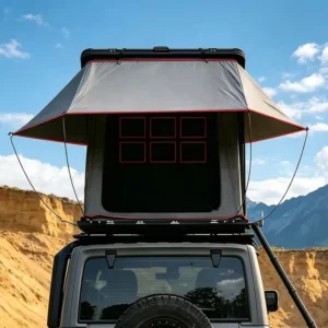Professional Waterproof PU3000mm Aluminum Hard Shell Double Layer Folding Roof Tent 2 Person