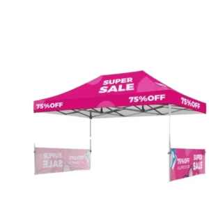 Promotional 3×3 Portable Foldable Waterproof All Seasons Eco Friendly Event Tent Aluminum Alloy Frame Double Teto Tendas 3×3