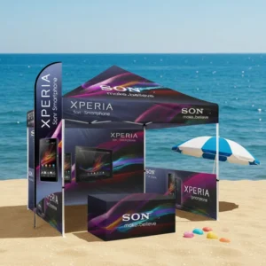 Promotional Exhibition Folding Pop-up Portable Tent, 3M*3M White, for Advertising and Events
