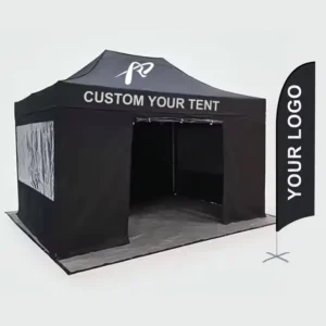Promotional Trade Show Canopy Gazebo Advertising Folding Pop-Up 10×10 Tents for Events Outdoor With Windows