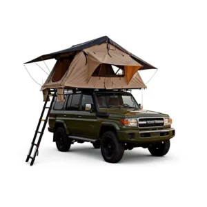 Pyramid Design Rooftop Tent Aluminum Alloy No Assembly Required Quick Setup Soft-Roof Foldable Camping Tent Oxford