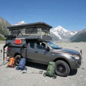 QC Overland 4WD Mini Lightweight Foldable Truck Camper For Pickup Trucks Australian Standards Slide On Travel Trailer