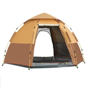 QX Outdoor Camping 5~6 People Speed Double layer Hexagonal Tent