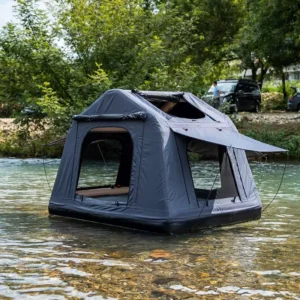 Quick Automatic Open Roof Top Tent Four Season Waterproof Oxford Fabric PE Pipe Black Shell Portable One Bedroom Outdoor