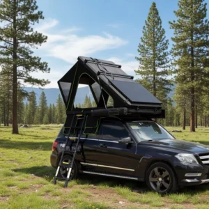 Quick Hydraulic Rod Assisted Opening Designed One Bedroom Single Layer Canvas Waterproof 3000mm Three Four Season Car Tent