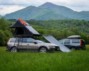 Quick-Opening Hard Shell Rooftop Tent for Off-Road Camper Van