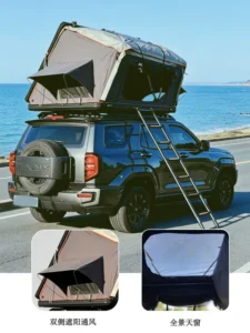 Quick Opening Without Installation Rooftop Tent Hard Shell 2 Person Aluminum Car Roof Top Tent