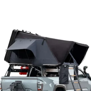 Quick Setup 4 Person Four Season Double Layer Aluminum Clamshell Rooftop Tent with Waterproof Canvas Fabric for Camping Car